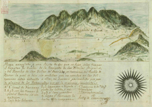 Mapa del Cerro Grande de Ajusco, 