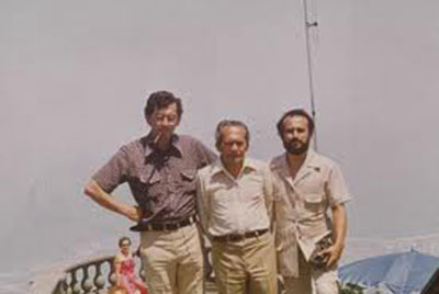 Carlos Montemayor, Lêdo Ivo y Jorge Ruiz Dueñas en 1979 en Río de Janeiro. <em>Círculo de poesía. Revista electrónica de literatura</em>