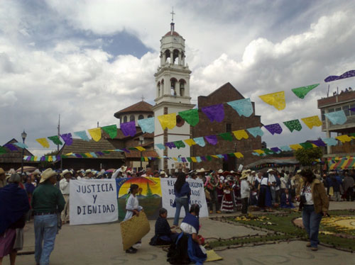 Imagen 1. Fuente: La iglesia de Cheran, Michoacán de Ocampo, tomada por la Maestra Parastoo Anita Mesri Hashemi-Dilmaghani, el 5 de febrero de 2012.