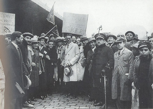 Antonio María Sbert vuelve a Barcelona después de haberse exiliado durante la Dictadura de Primo de Rivera el 7 de febrero de 1930
