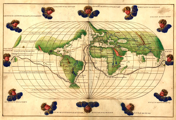 El planisferio de Agnese (1536). Primer mapa donde aparece el nombre del Río de la Plata