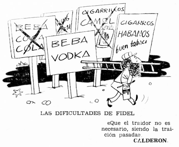 Las dificultades de Fidel, Cenit (Toulouse), año XII, núm. 135, marzo de 1962
