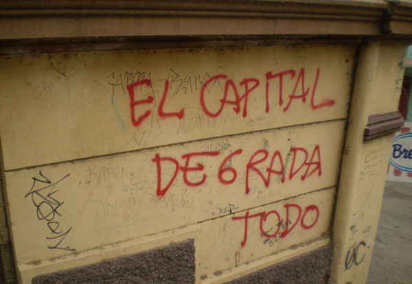 Graffiti, foto tomada por Ricardo Melgar en Valparaiso, Chile, 2008