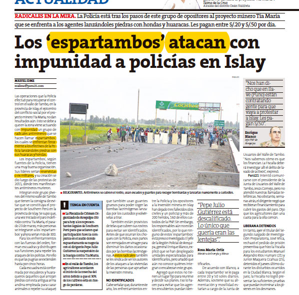Perú21, 18 de mayo del 2015, p. 2
