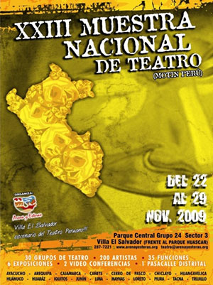 Afiche de la XXIII Muestra Nacional de Teatro