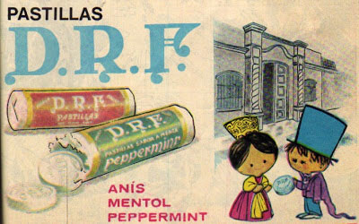 Publicidad de pastillas D.R.F. aparecida en revista Anteojito