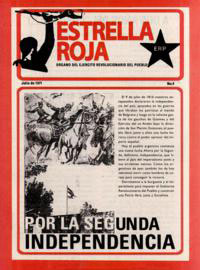 Tapa de Estrella Roja del 9 de julio de 1971 con un llamado a la lucha por la segunda independencia