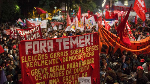 Manifestaciones en Brasil contra el golpe, por la democracia y por la recuperación de los derechos