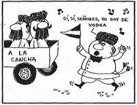 Imagen 14. Caricatura satírica anti comunista de la revista <em>Tía Vicenta</em>
