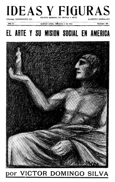Imagen 1. Portada de <em>Ideas y Figuras</em> (Buenos Aires), año III, núm. 66, 2 de febrero de 1912. 