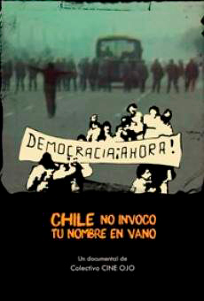 Chile, no invoco tu nombre en vano (1983) del colectivo anónimo Cine-Ojo. Su montaje debió hacerse en Francia. Hasta hoy se desconoce el nombre de los autores