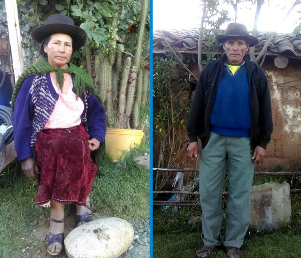 Don Mesías Ramírez Laurente y doña Feliciana Tenorio Tito, informantes de Pomapuquio en Acocro, Huamanga-Ayacucho